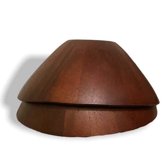 Pierre’s Pantry Wooden Serving Bowls Set of 2 vintage - Picture 4 of 6